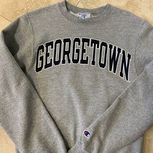 georgetown university champion crewneck sweatshirt